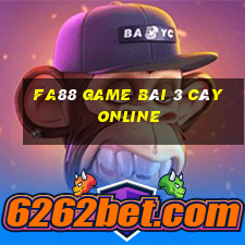 Fa88 Game Bài 3 Cây Online