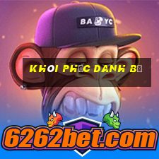 khôi phục danh bạ