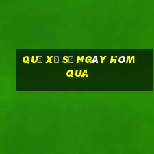 quả xổ số ngày hôm qua