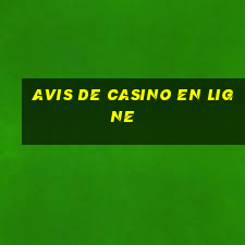 avis de casino en ligne