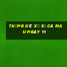 Thống kê Xổ Số Cà Mau ngày 11