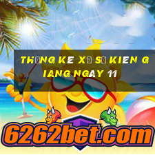 Thống kê Xổ Số kiên giang ngày 11