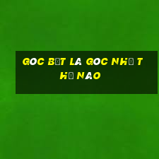 góc bẹt là góc như thế nào