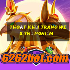 Thoát khỏi trang web thử nghiệm