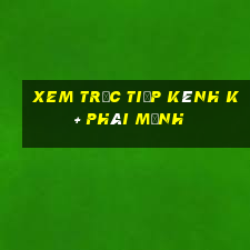 xem trực tiếp kênh k+ phái mạnh