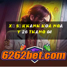 xổ số khánh hòa ngày 26 tháng 04