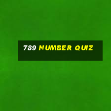 789 number quiz