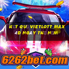 Kết quả vietlott Max 4D ngày thứ năm