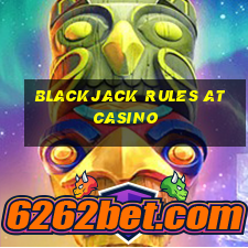 blackjack rules at casino