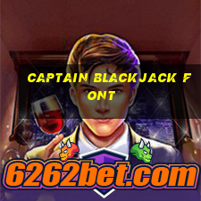 captain blackjack font