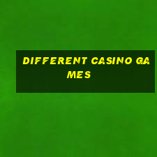 different casino games