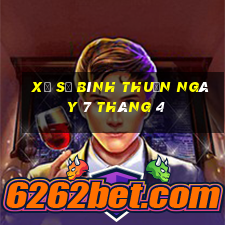 xổ số bình thuận ngày 7 tháng 4