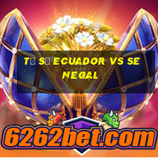 tỷ số ecuador vs senegal