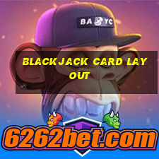 blackjack card layout