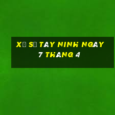 xổ số tây ninh ngày 7 tháng 4